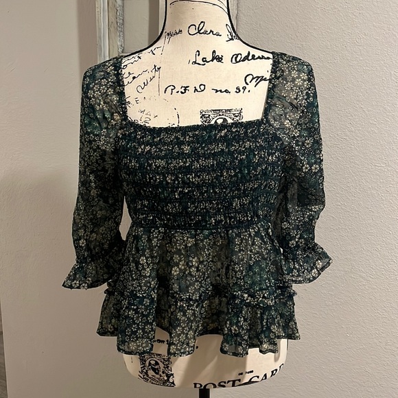 American Eagle Outfitters Tops - American Eagle Green Blouse